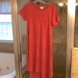 LulaRoe Carly Dress orange